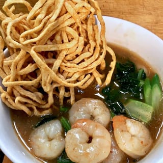 Lard Nha Mee Krob (Egg Noodle)